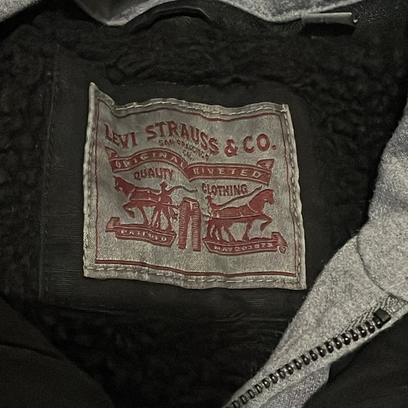 Levi’s Black Utility Jacket Large - Picture 9 of 11